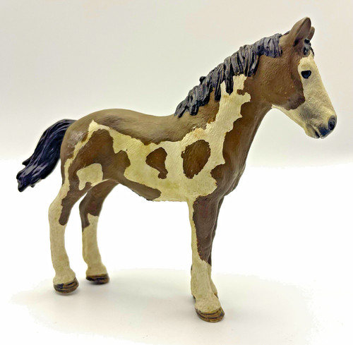 Schleich pinto yearling 13695 - schleich,